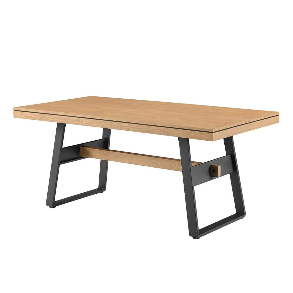 72" Light Oak Wood Dining Table O669258