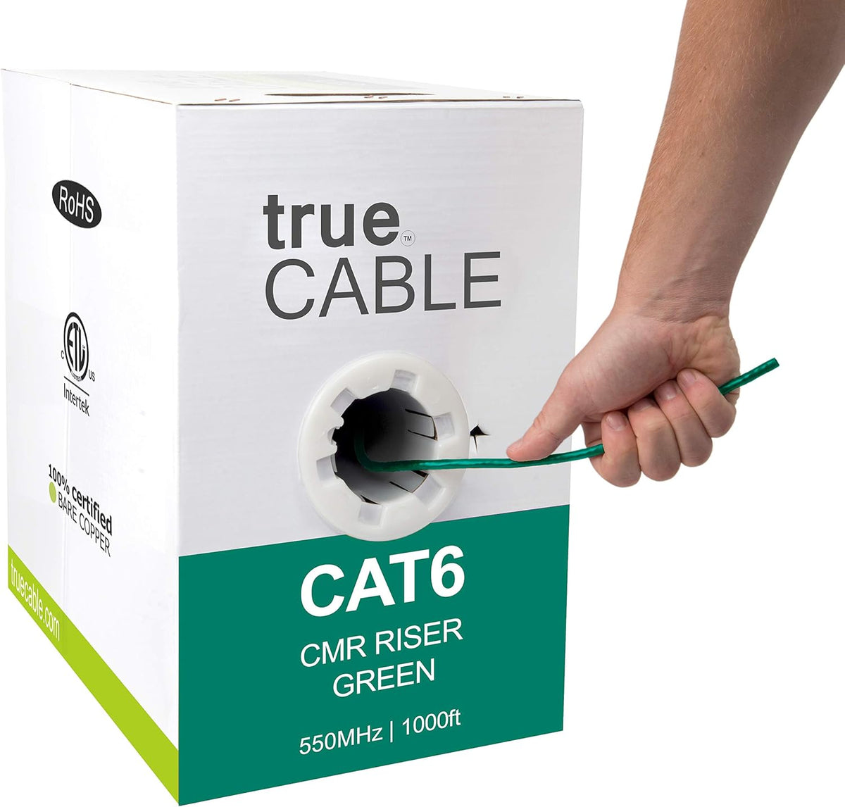 Blue 1000ft Cat6 Riser Bulk Ethernet Cable E53185