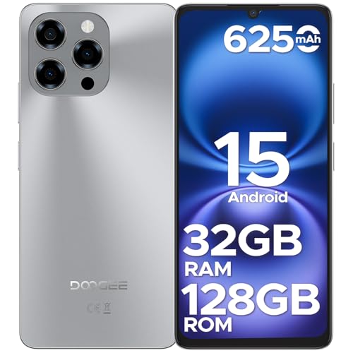 Android 15 Unlocked Cellphone 32GB+128GB 6.75" HD+ 6250mah 4G Dual Sim Smartphone Black B69281