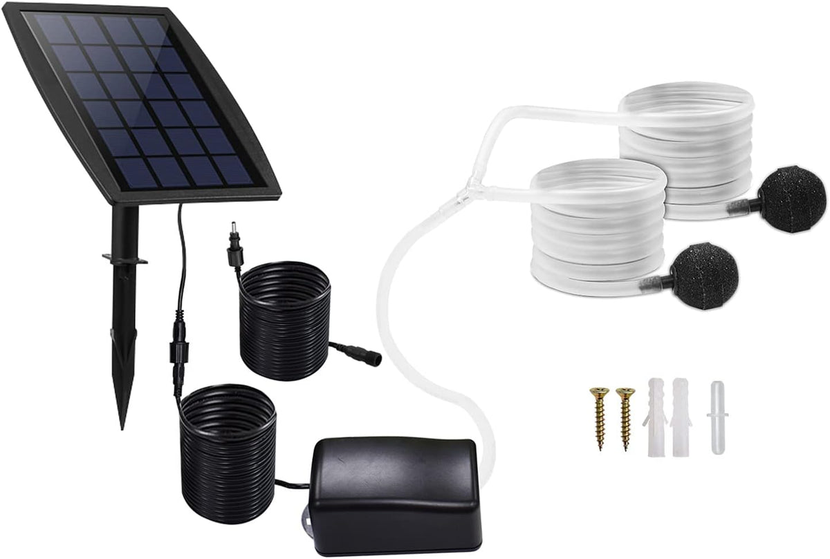 Solar Air Pump Pond Aerator Bubble Oxygenator V31964
