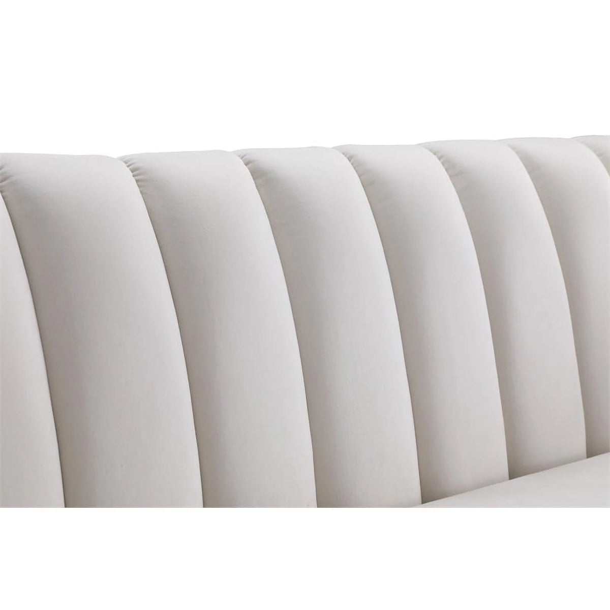 Cream Velvet Wood Sofa V20012