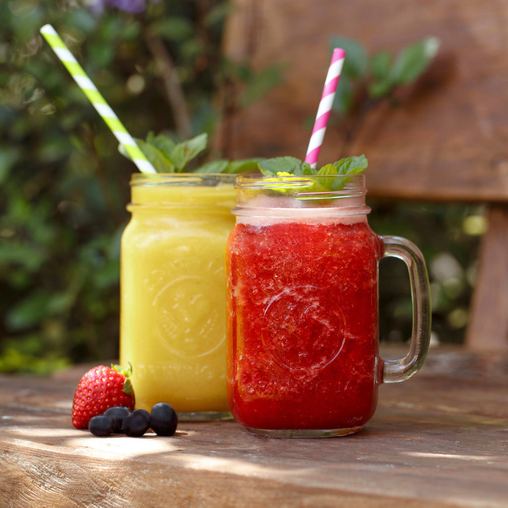 Glass Drinking Jars Set of 12 V988