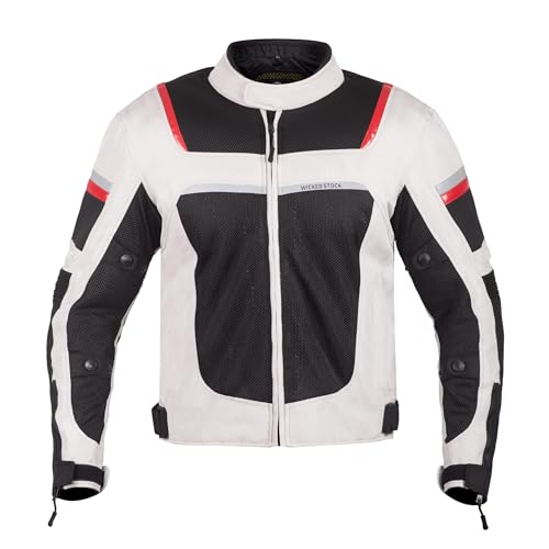 Mesh Motorcycle Jacket with Armor A85077