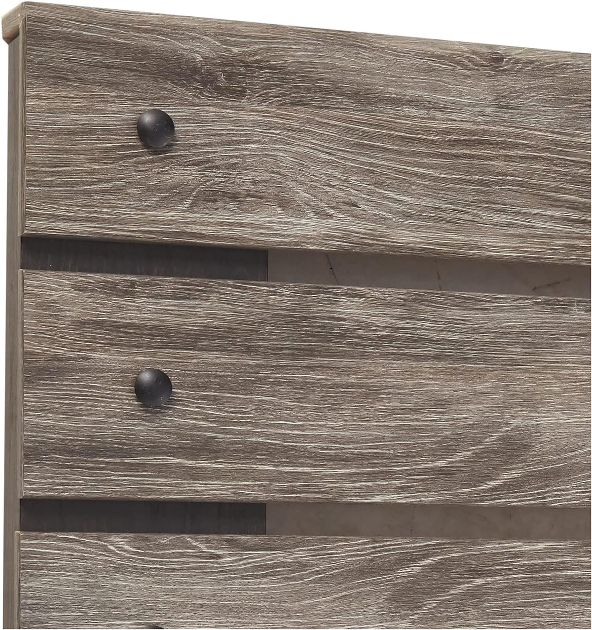 Full Weathered Gray Open Slat Panel Headboard Y6672