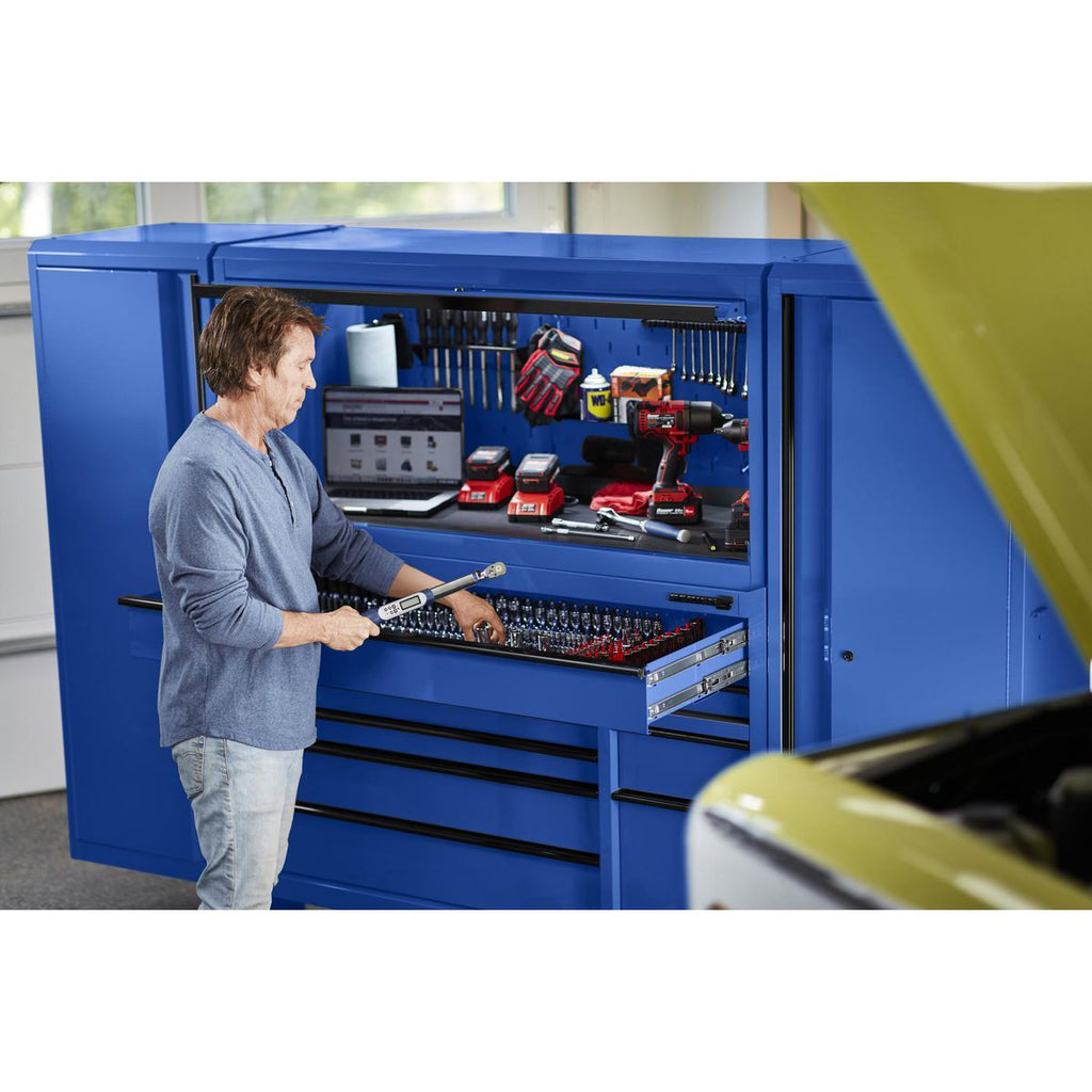 56 in. x 22 in. Blue Work Center Hutch R2802