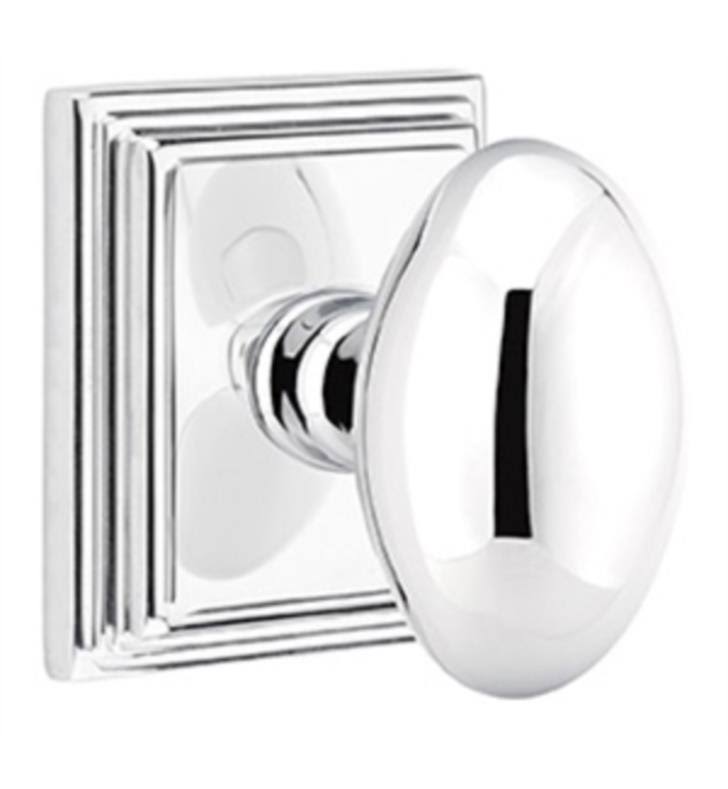 Bright Brass Knob with Rose O4001