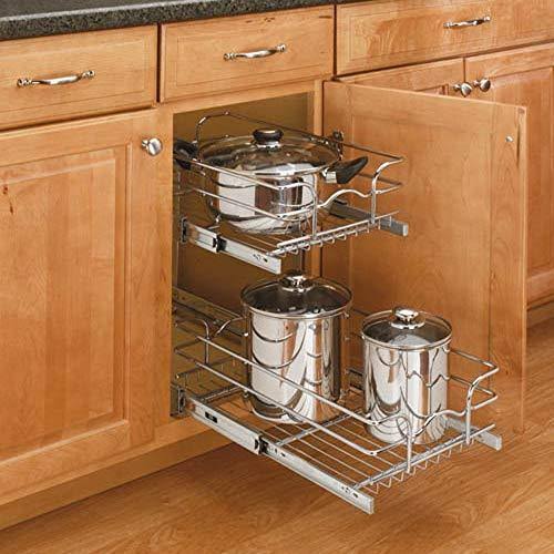 15 in. W x 22 in. D 2-Tier Wire Basket N6236