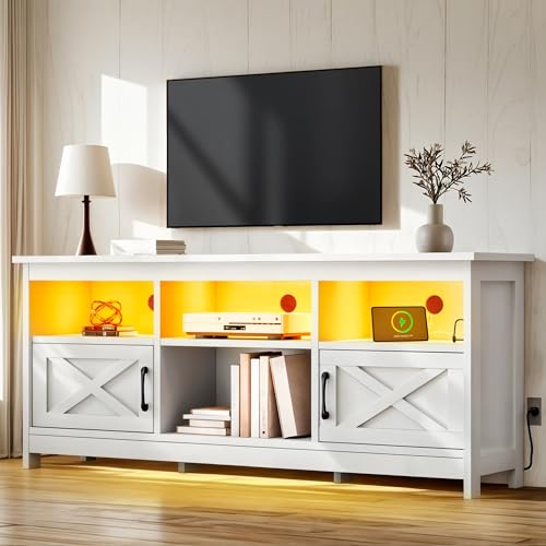 Black TV Stand with Storage Cabinets R449918