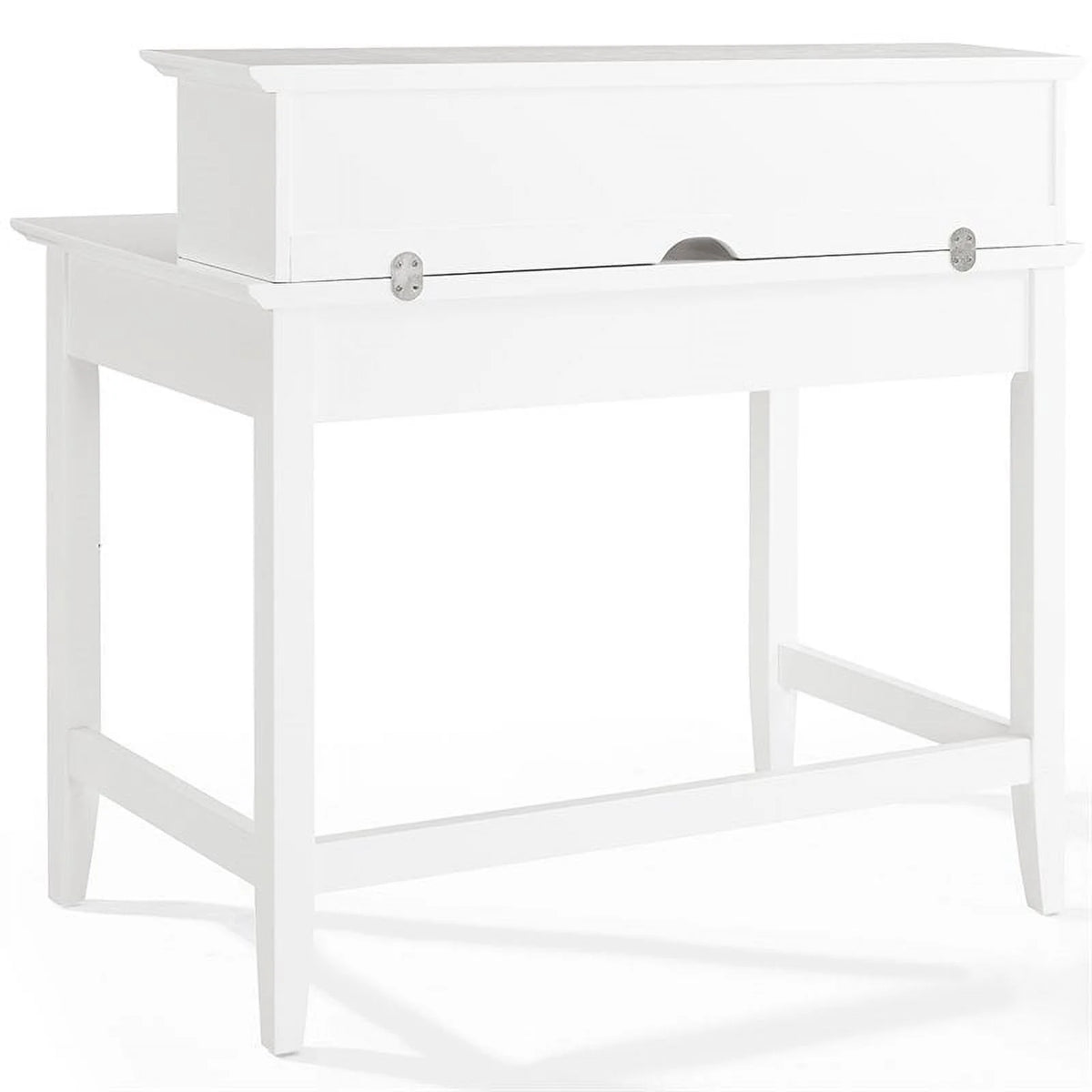White Writing Desk with Hutch L850