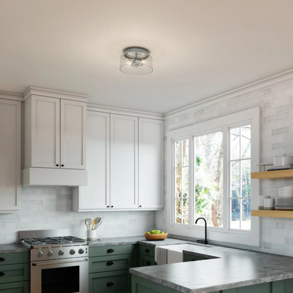 2 Bulb Flush Mount Indoor Light Fixture W120866