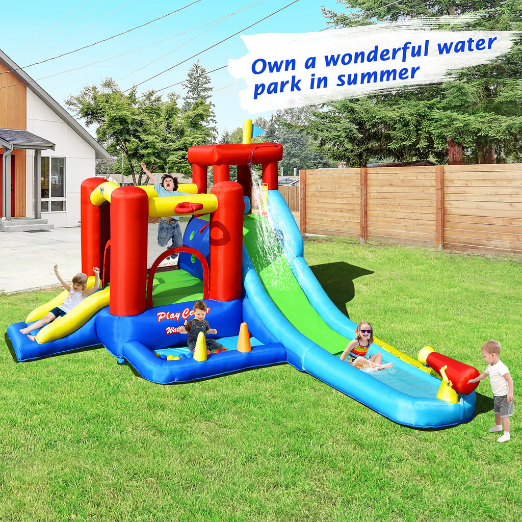 9-in-1 Inflatable Water Slide Bounce Castle Splash Pool Z1129
