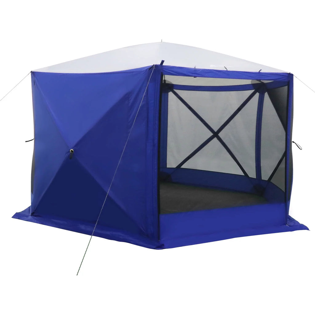 6 Hub Outdoor Camping Screen House, 1 Room, Blue Y587