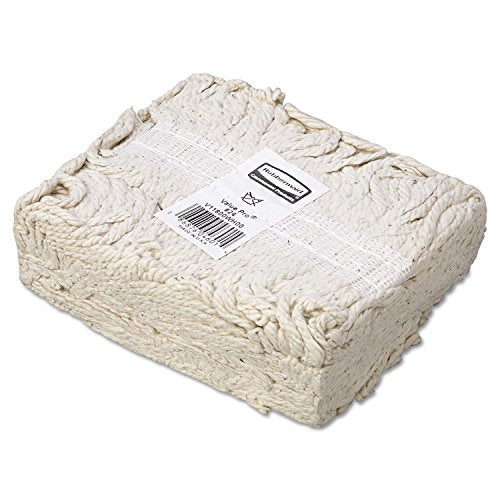 Cotton Wet Mop Head, 24 oz, White, Pack of 12 B9368