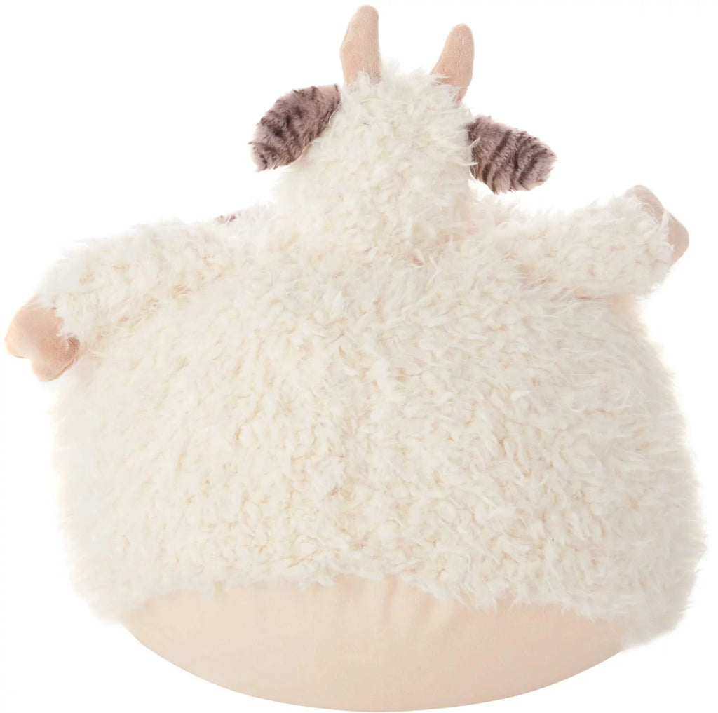 16" Oversized Cow Plush Pouf Pillow X7199