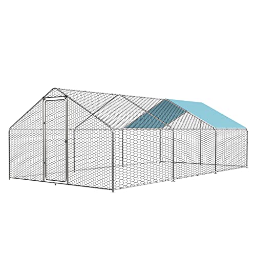 1.25'' Large Metal Chicken Coop with Cover L9136