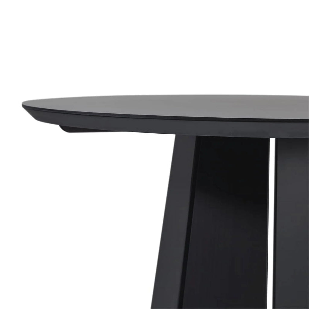 Black Round Pedestal Dining Table E41468