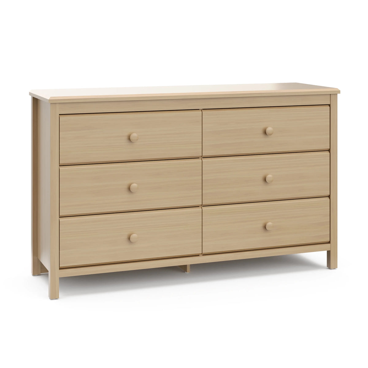 White 6 Drawer Kids Double Dresser Y82780
