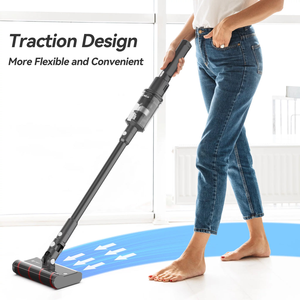 Cordless 6-in-1 Stick Vacuum, 22kPa Double Brush Lightweight Handheld Vacuum U950738
