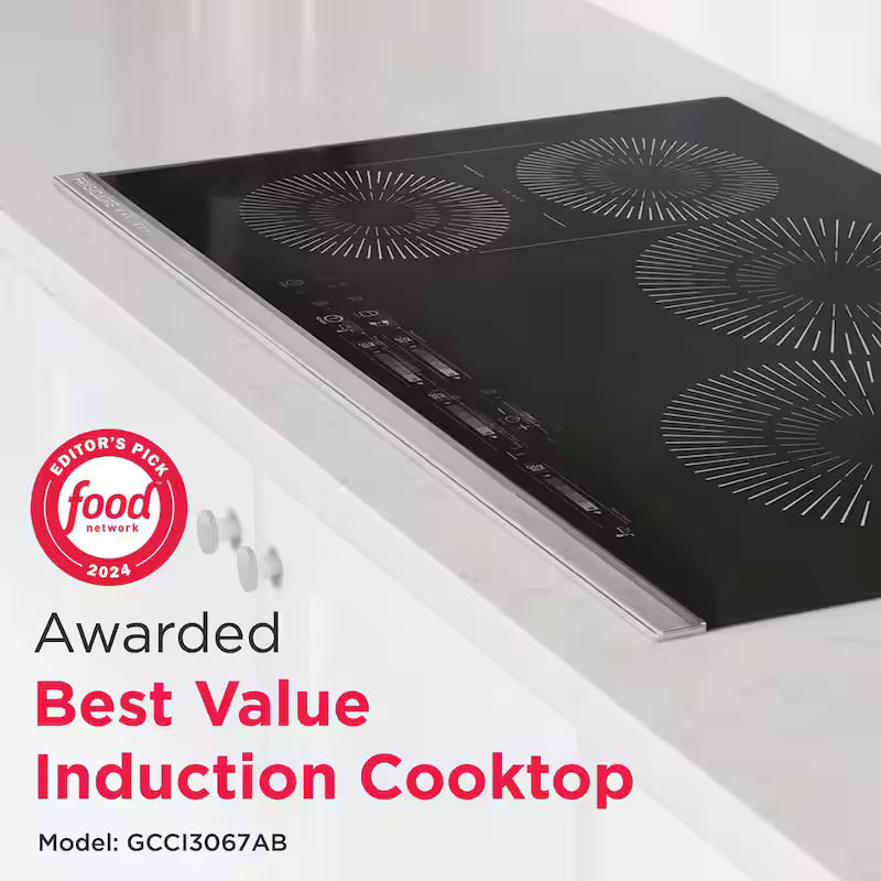 30 in. Black Induction Cooktop with 4 Elements J797