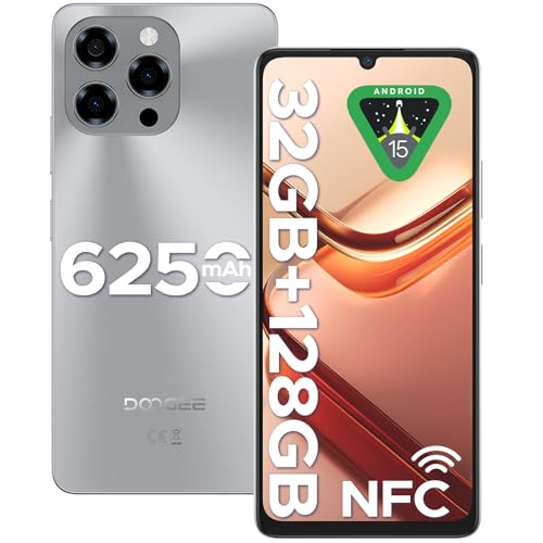 Android 15 Unlocked Cellphone 32GB+128GB 6.75" HD+ 6250mah 4G Dual Sim Smartphone Black B69281