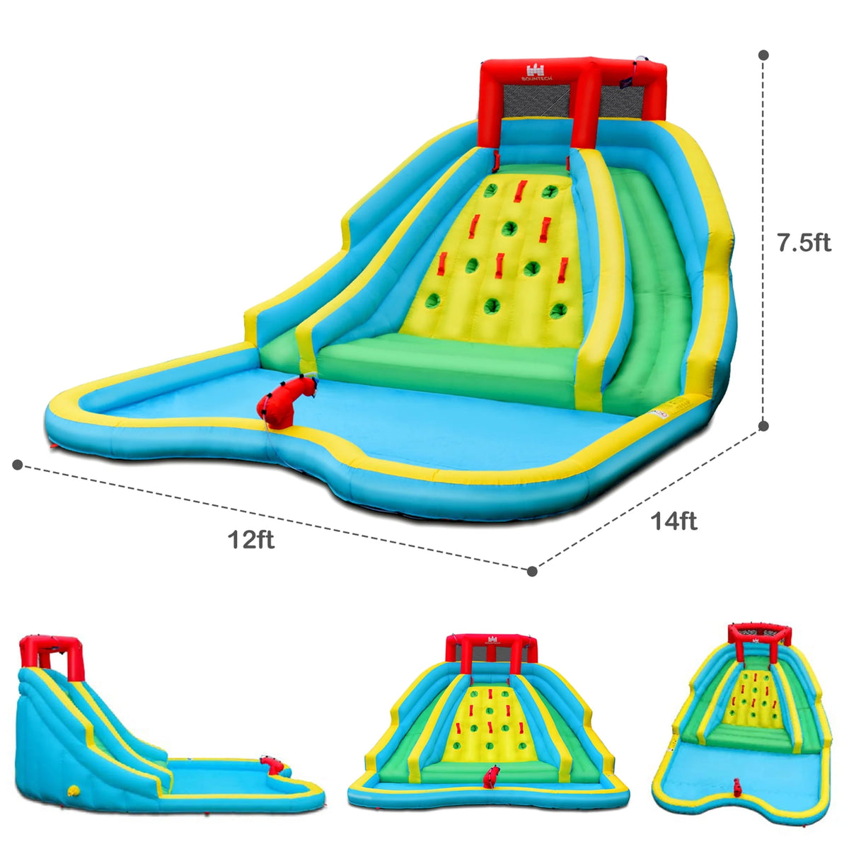 Inflatable Water Slide Park Splash Pool T274