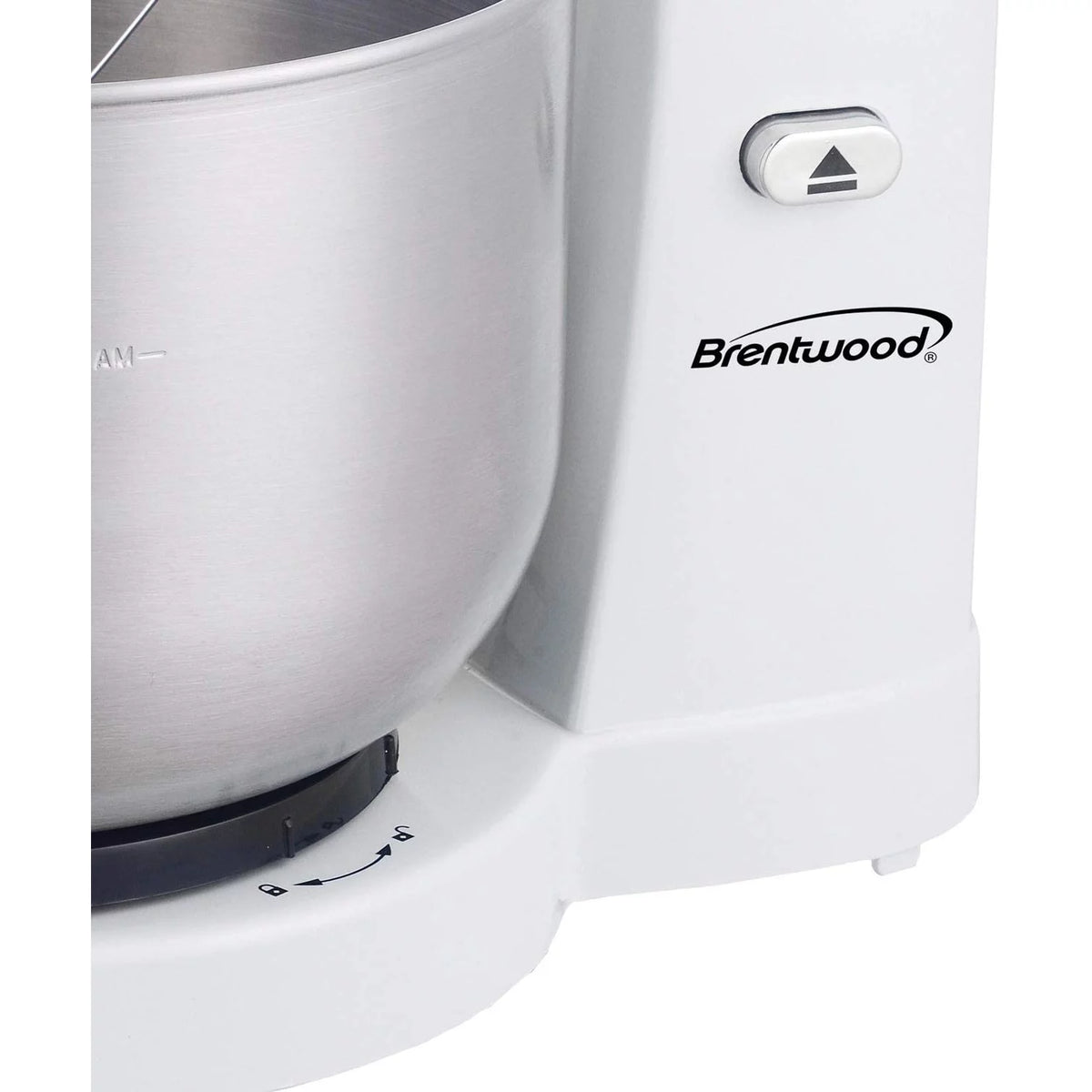 5-Speed Stand Mixer with 3.5 Qt Stainless Steel Bowl, White L172171