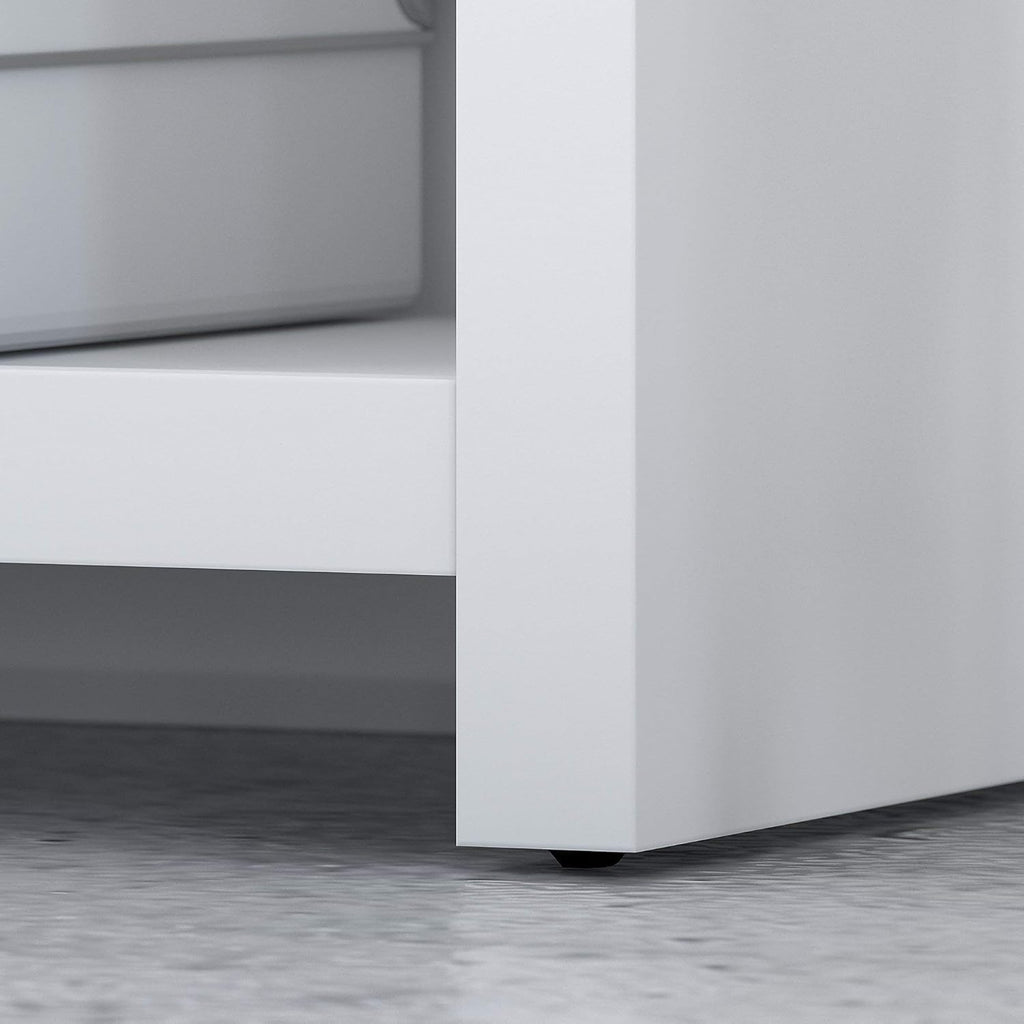 5 Shelf Pure White Bookcase C8461