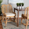 Natural Brown Rattan Dining Chair Q812926
