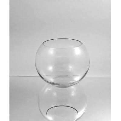 Clear Glass Bubble Bowl Vase S50267