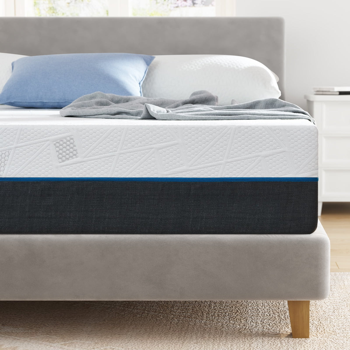 Queen 10 Medium Gel Memory Foam Mattress I666214