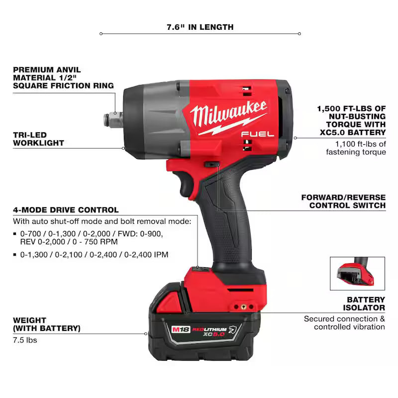 18V Brushless Cordless 1/2 in. and 3/8 in. Impact Wrench Kit Z4145