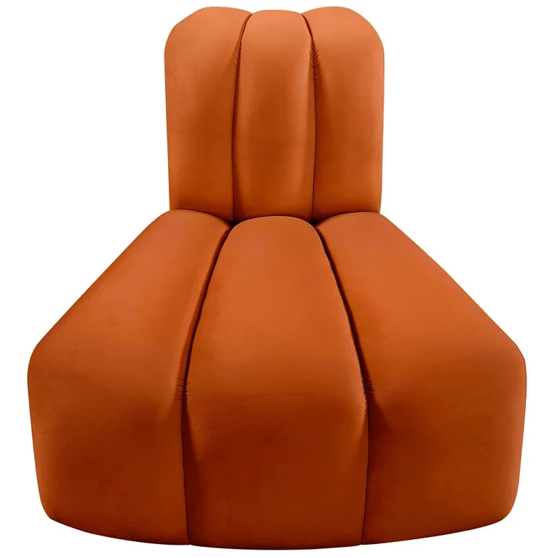 Cognac Velvet Corner U48182