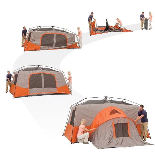 11-Person Instant Cabin Tent with Private Room D77715