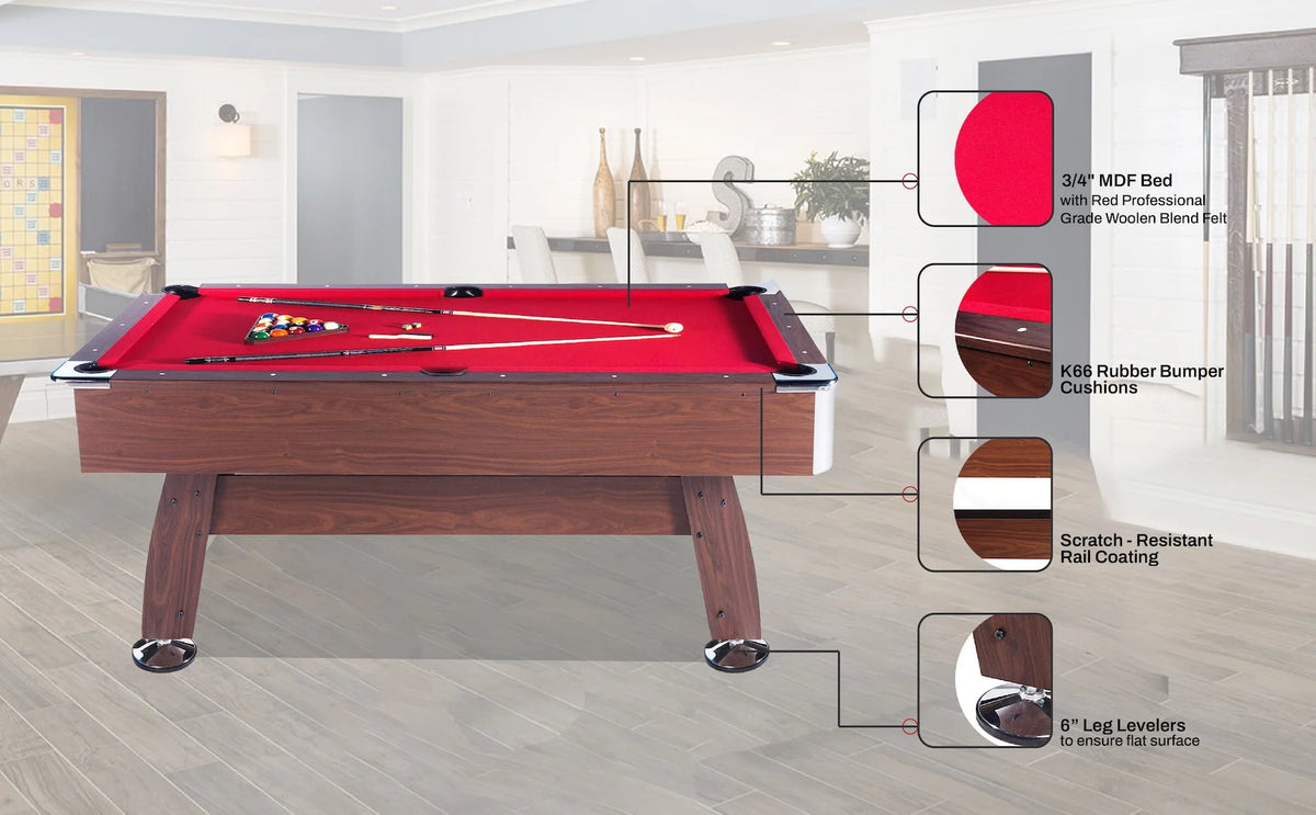 7-Foot Tournament Billiard Pool Table R768936