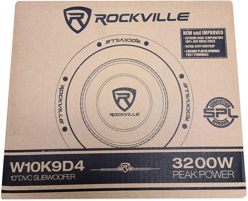 10 3200 Watt Car Audio Subwoofer and Mono Amplifier C352