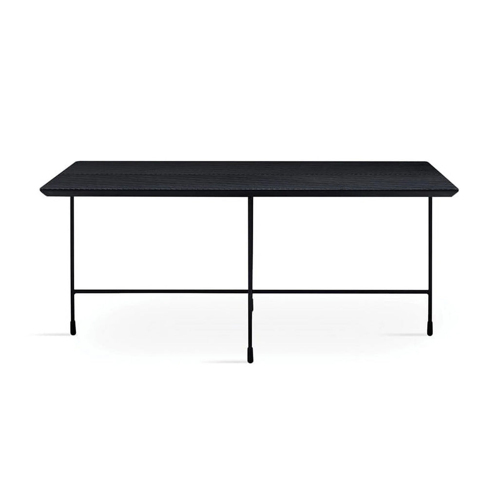 Black Engineered Wood Rectangular Coffee Table A74564