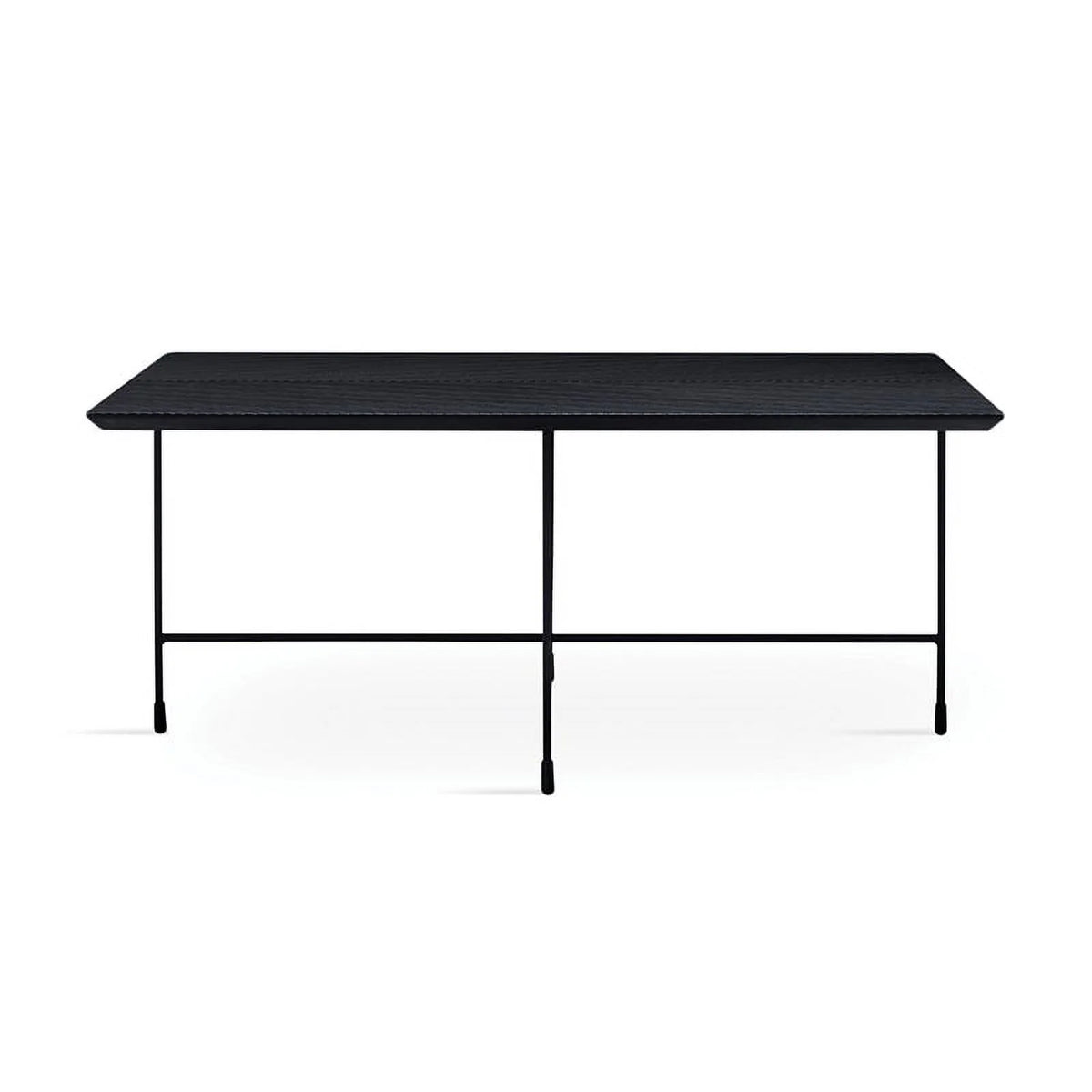 Black Engineered Wood Rectangular Coffee Table A74564