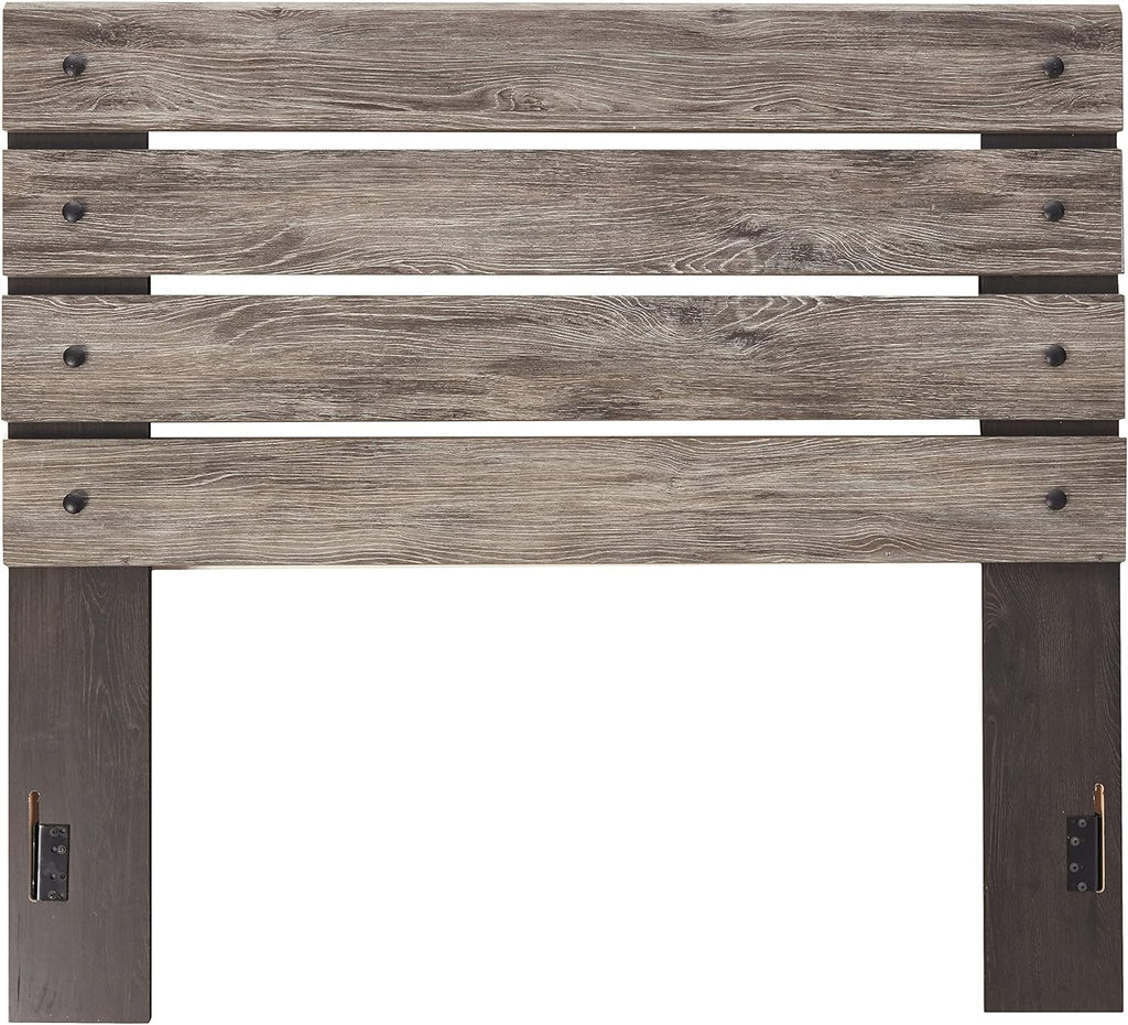 Full Weathered Gray Open Slat Panel Headboard Y6672