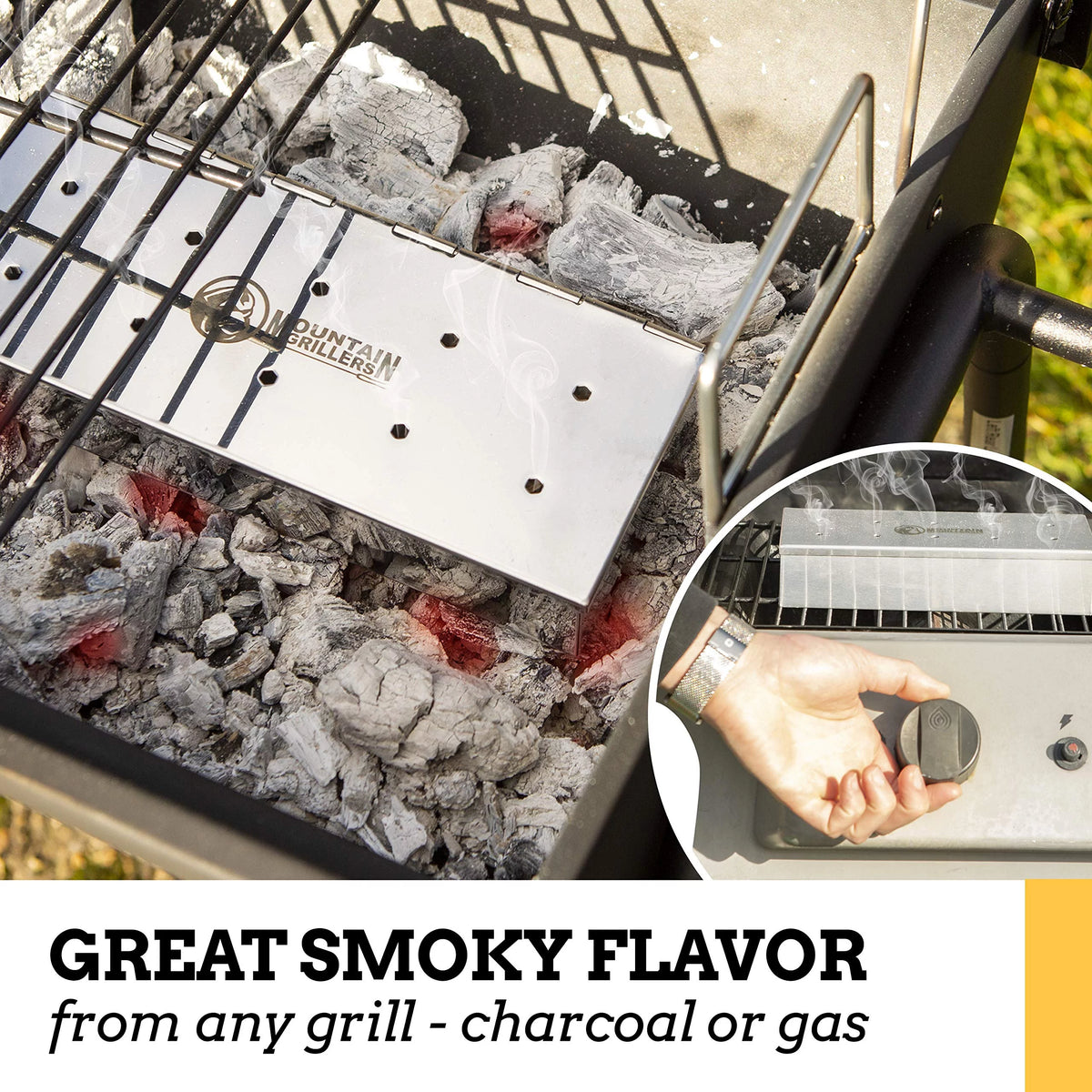 Grill Smoker Box for Wood Chips C153