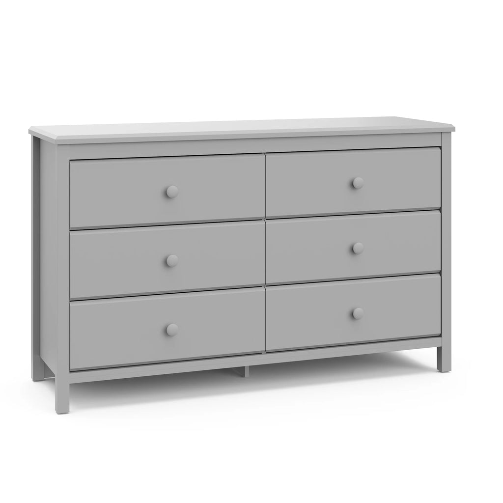 White 6 Drawer Kids Double Dresser Y82780