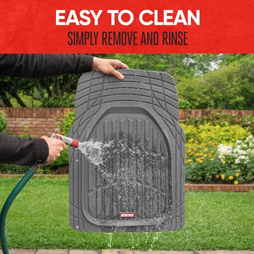 Black All-Weather Automotive Floor Mats Full Set W53841