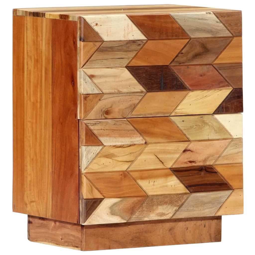 Bedside Cabinet Solid Reclaimed Wood F6538
