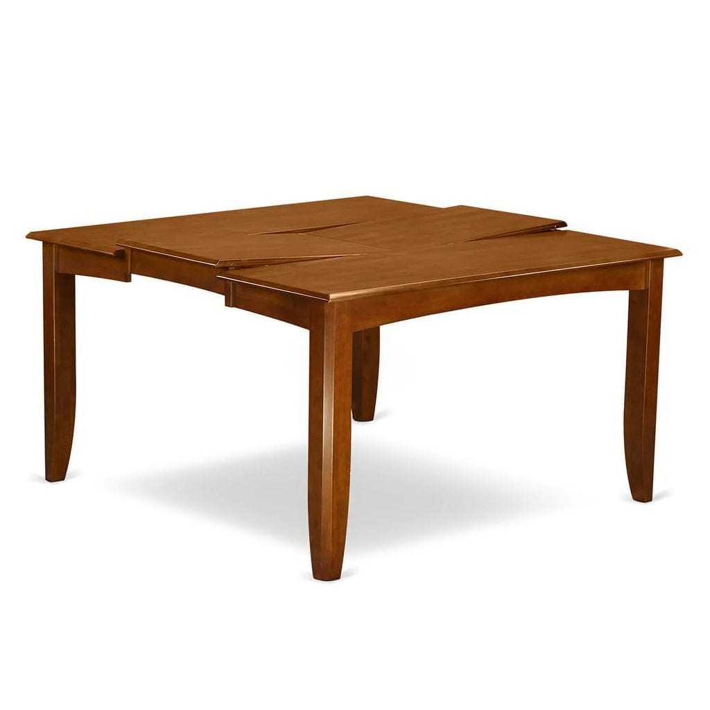 Modern Square Wood Dining Table in Saddle Brown M660356