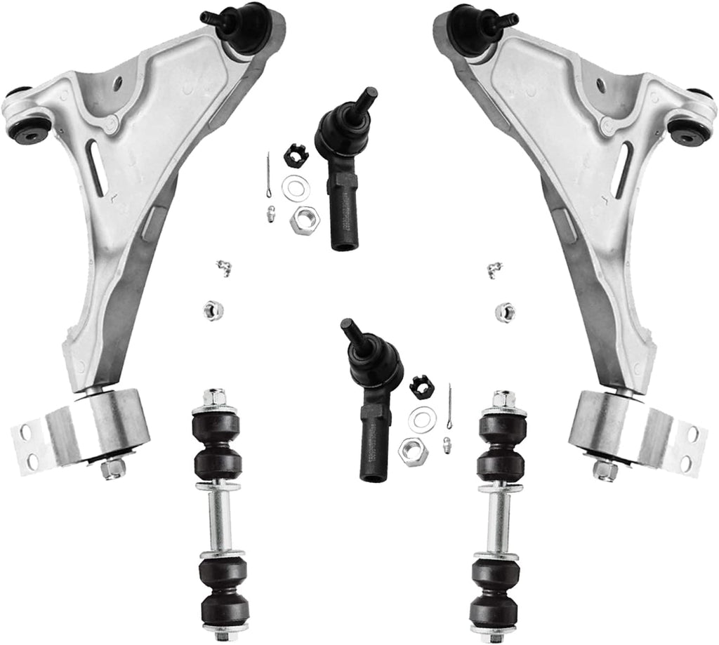 Front Lower Control Arms Sway Bars Outer Tie Rods 6pc Set R331