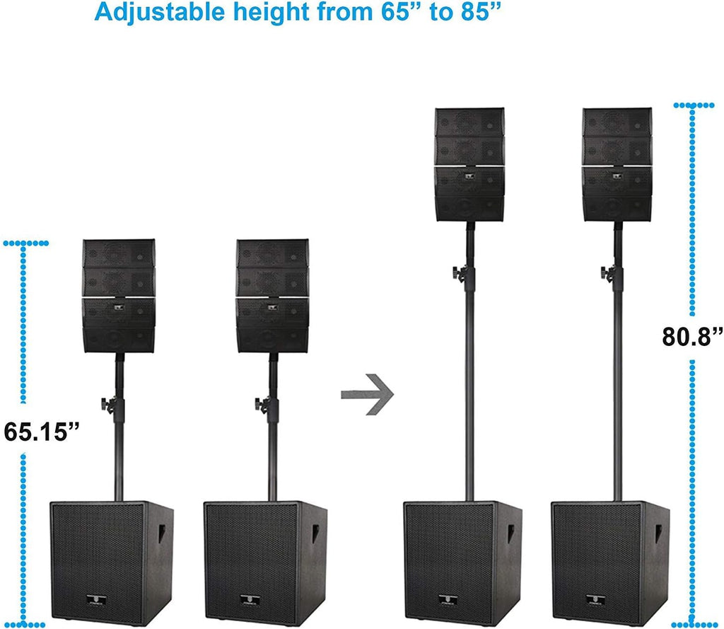 Powered PA Speaker System Combo Set with Subwoofers and Line Array Speakers S981757