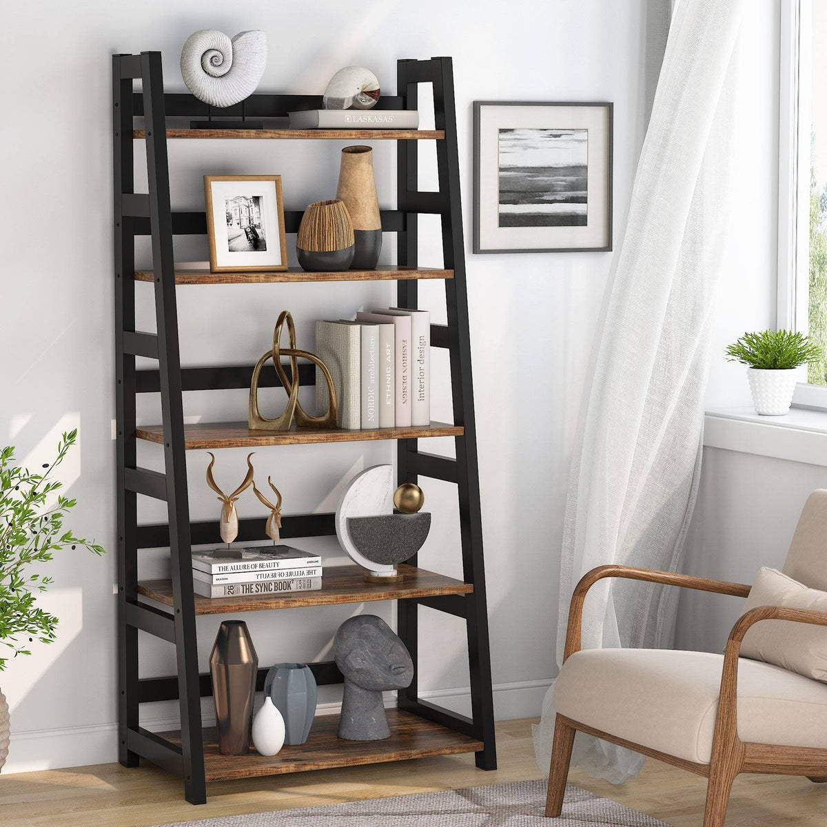 5-Tier Modern Bookshelf Q336