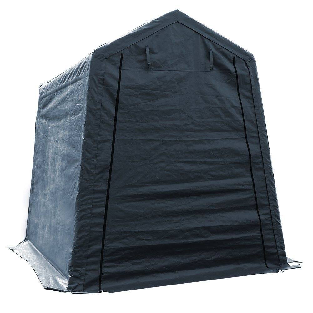 6 x 8 Feet Heavy Duty Grey Outdoor Storage Shelter N1721