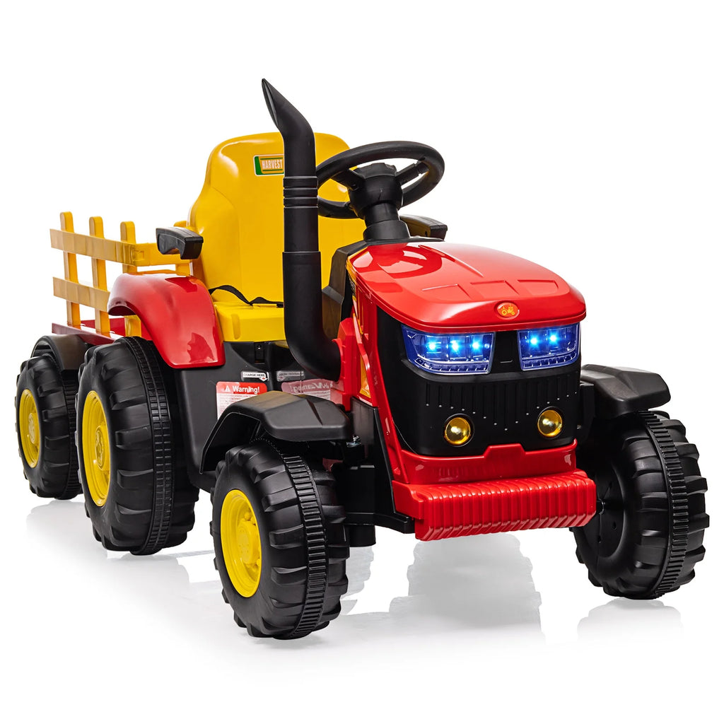 3 in 1 Ride on Tractor, 24V Electric Truck Vehicle, Six-wheeled UTV Car, Pink T51005