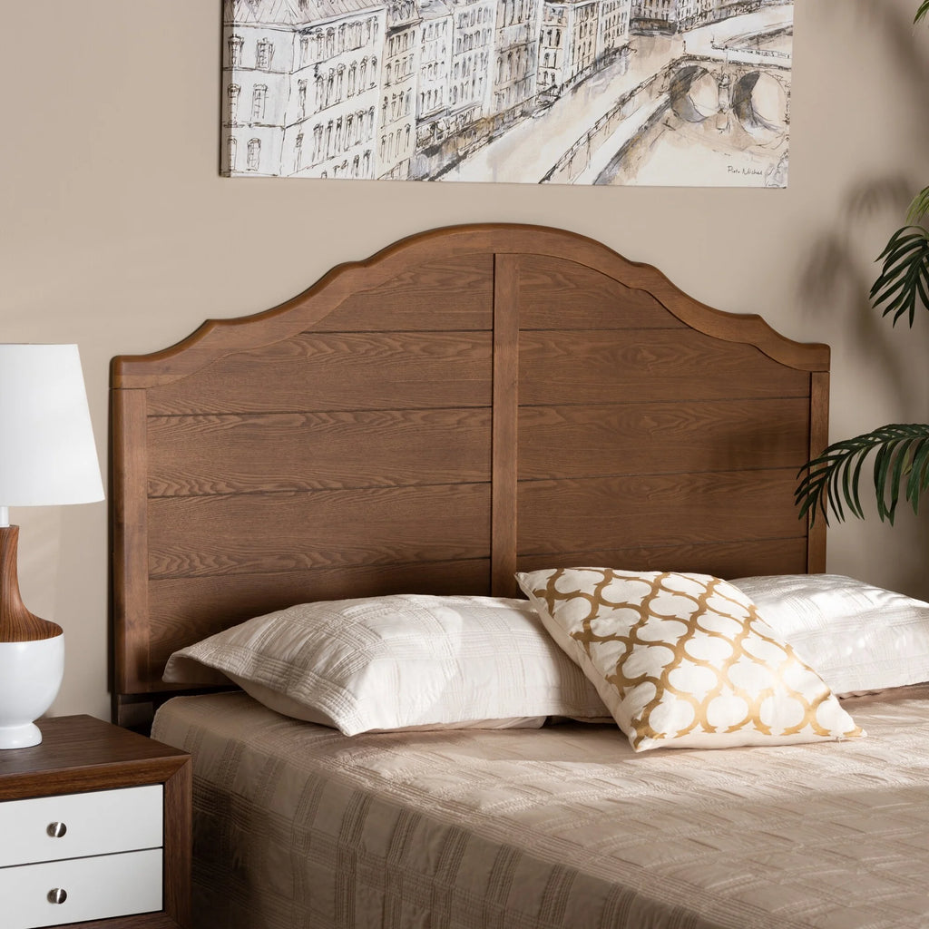 Ash Walnut Finished Wood Headboard Full V28150