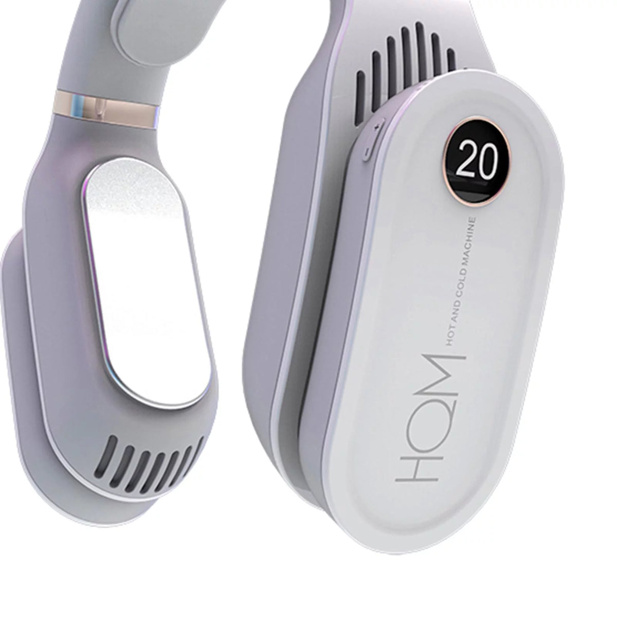 Portable Hanging Cooling Heater Air Conditioner Wearable Neck White A775614